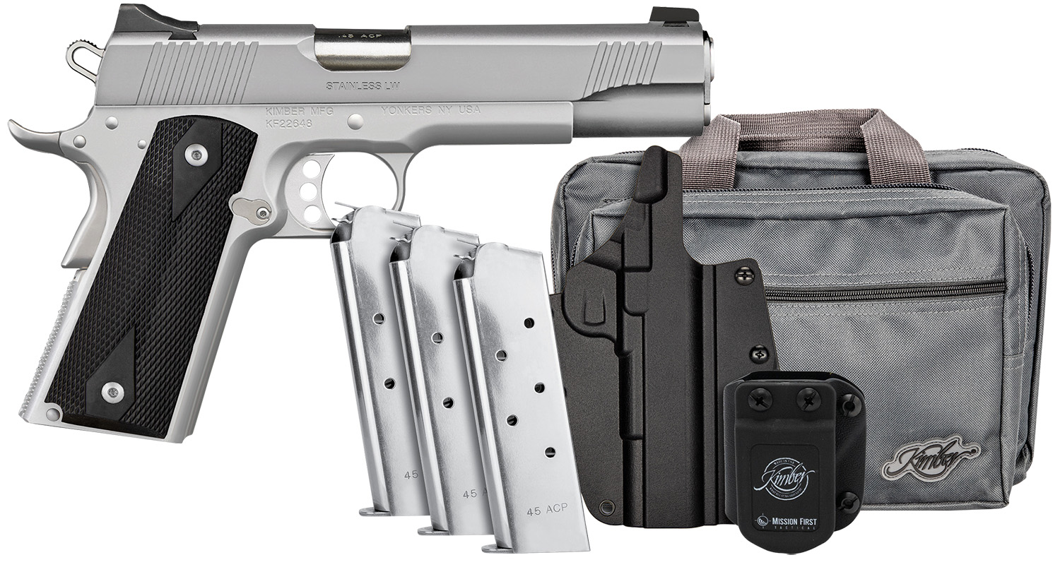 Kimber Stainless LW Club Bundle .45 ACP 5" Pistol