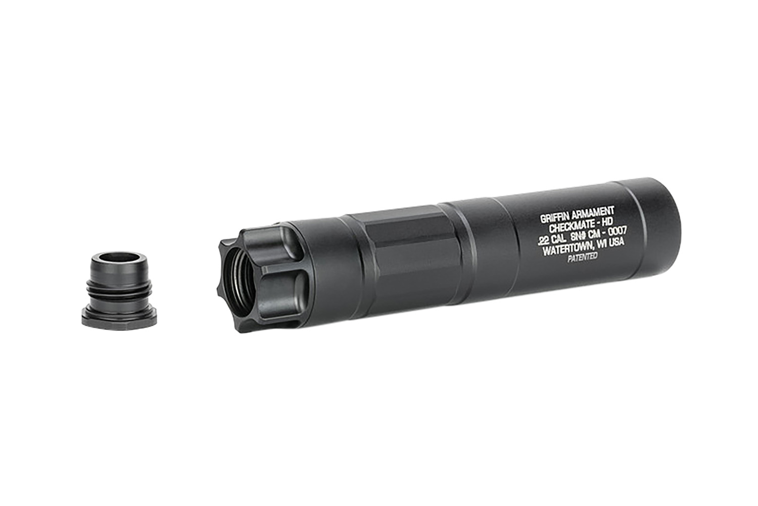 Griffin Armament Checkmate HD22 Rimfire Suppressor