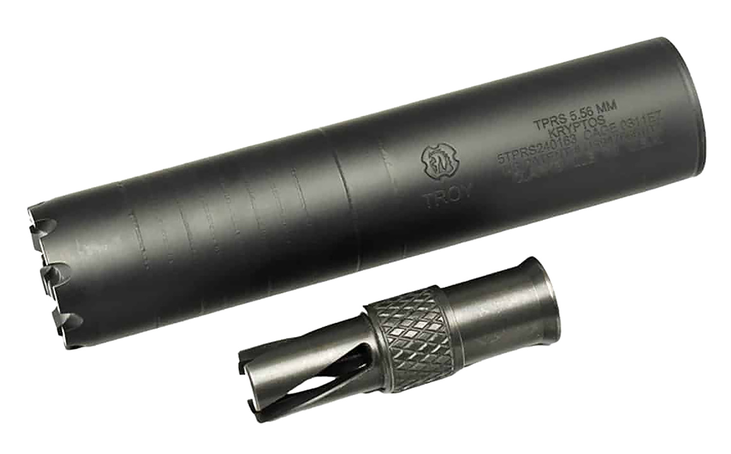 Troy Kryptos 5.56 Suppressor - Black Stainless Steel