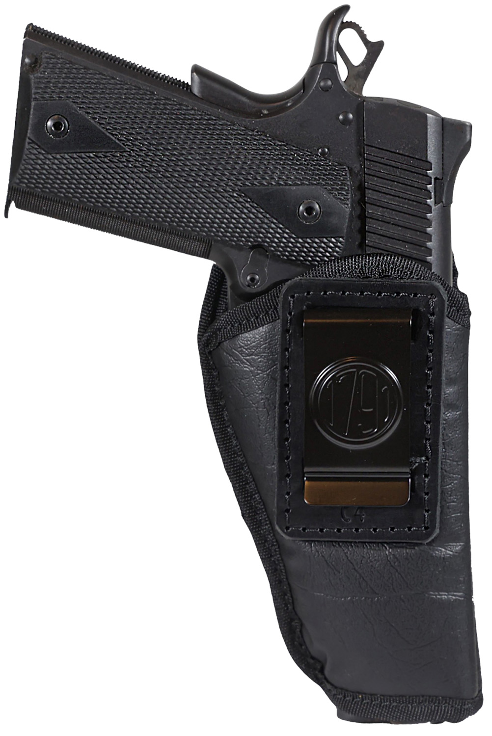 1791 Gunleather ECOC4BLKR EcoCarry IWB Compact Long Black Right Hand