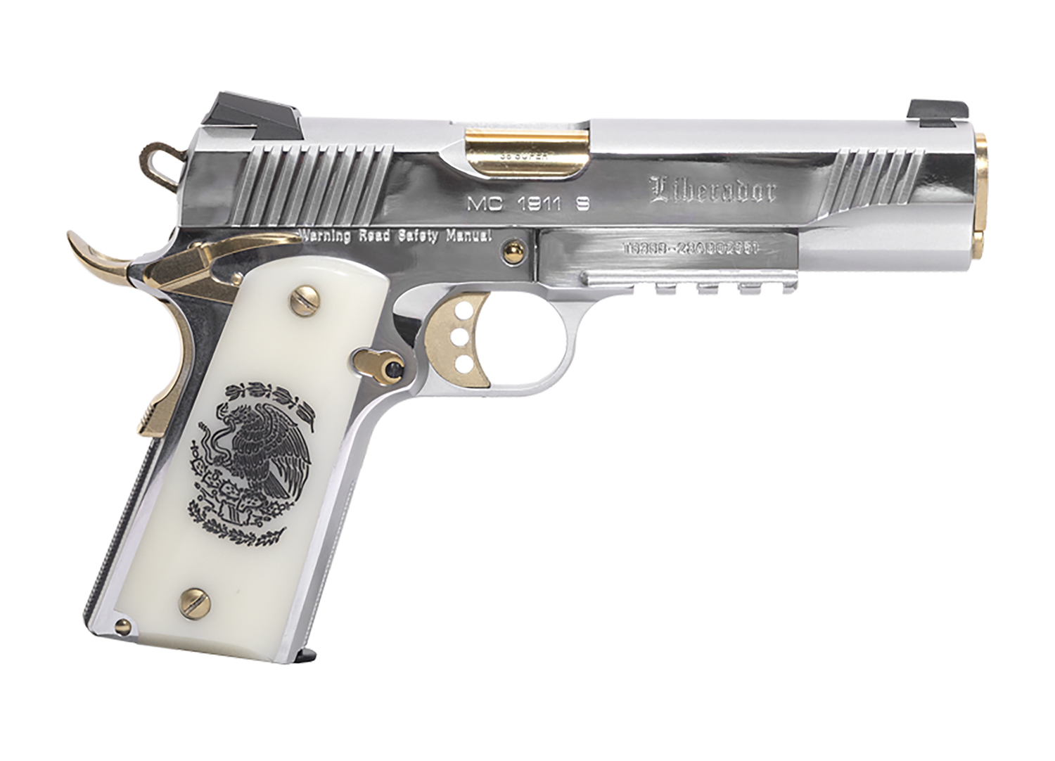 Girsan MC1911S Liberadore .38 Super Chrome Pistol