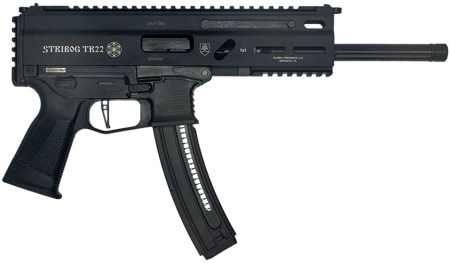 Grand Power TR22 Stribog .22 LR 10" AR Pistol