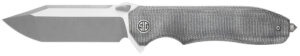 Sig Sauer Knives VA9SBT Validus  3.78" Folding Modified Tanto Plain Dark Acid Stonewash/Satin M390 Steel Blade, 4.76" Salt & Pepper Canvas Micarta Handle