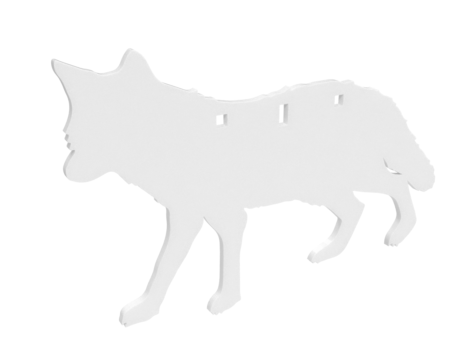 Birchwood Casey BC-47711 Centerfire Silhouette Coyote 3/8" AR500 Steel Target
