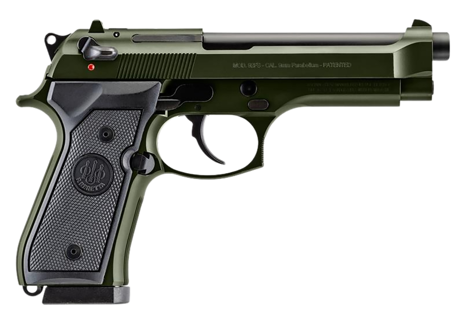 Beretta 92FS 9mm Full Size OD Green Semi-Auto Pistol