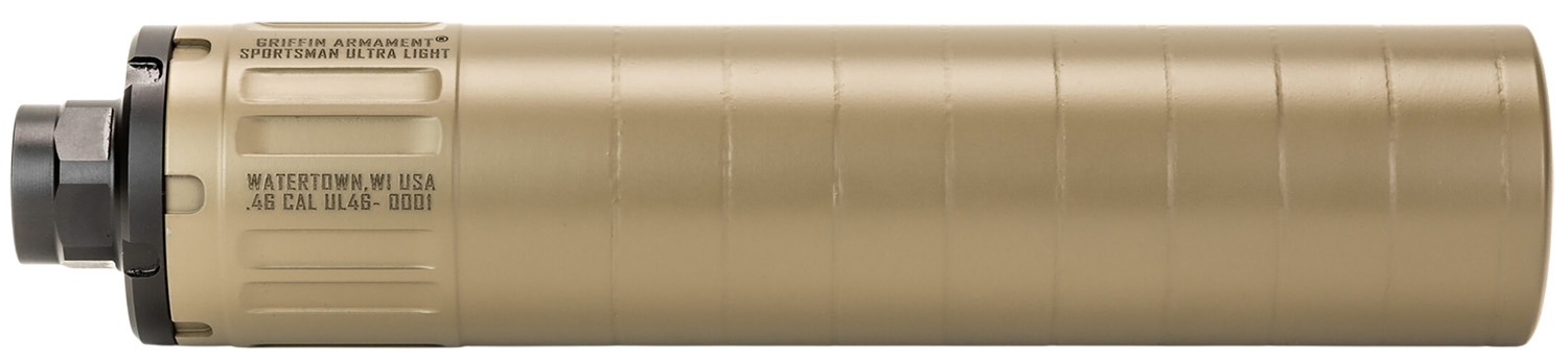 Griffin Armament Sportsman Ultra Light HD 46 Cal FDE Suppressor
