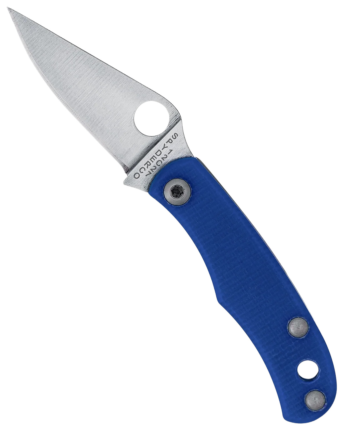 Spyderco BUG Blue G-10 Folding Knife