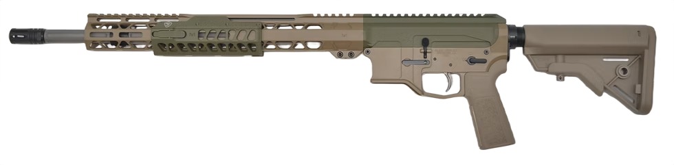 Bilson BA15FC 6mm ARC AR Rifle - 18" FDE/SNPGRN