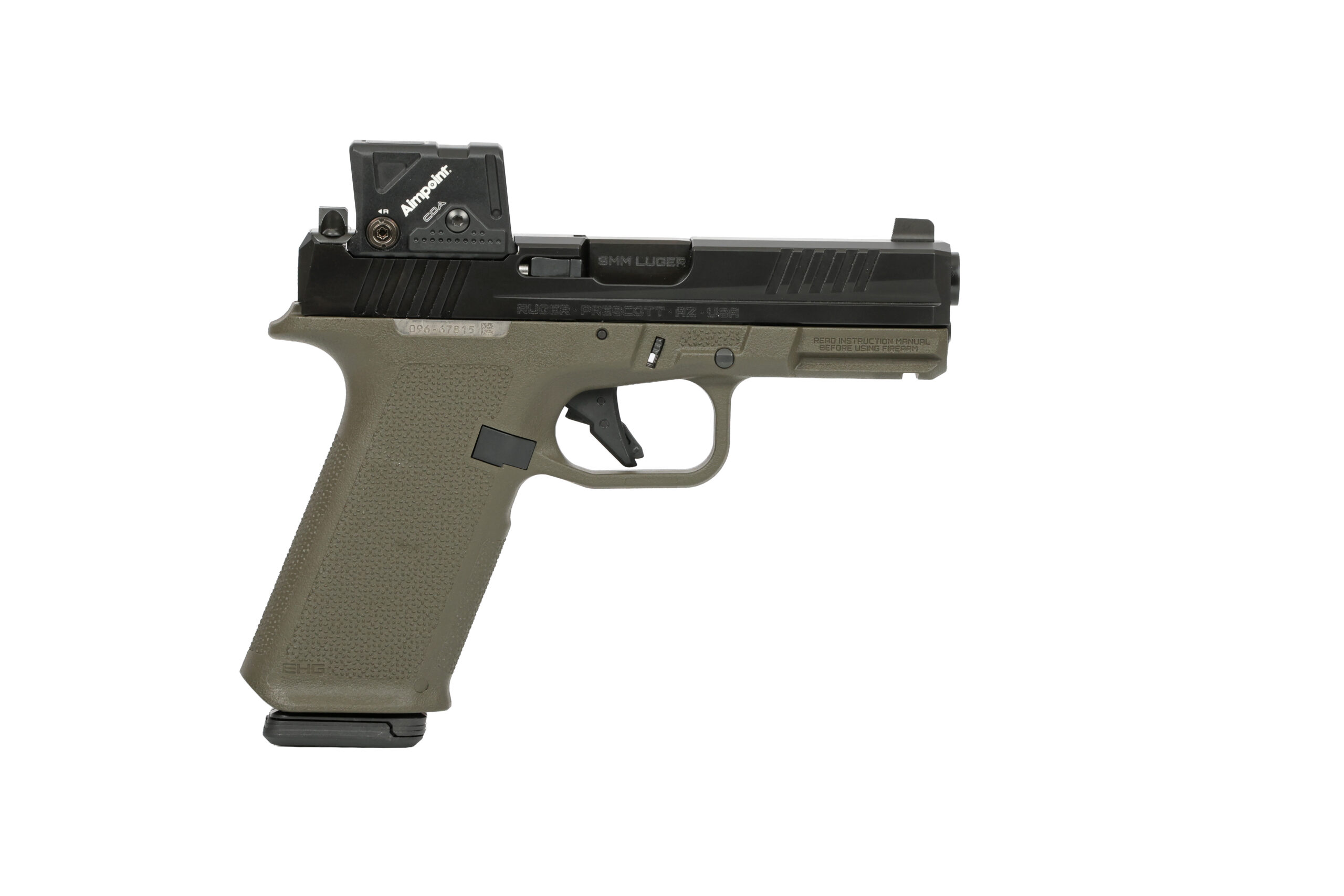 Ruger RXM 9mm Black/ODG 17+1 4" Semi Auto Handgun