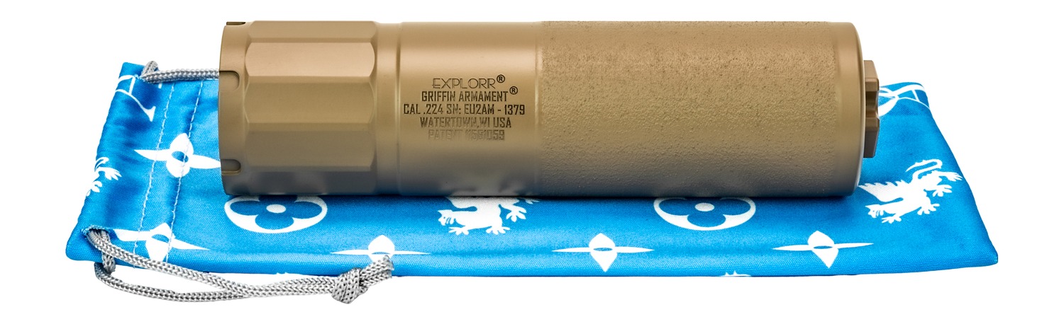Griffin Armament Explorr .224 Cal Suppressor FDE
