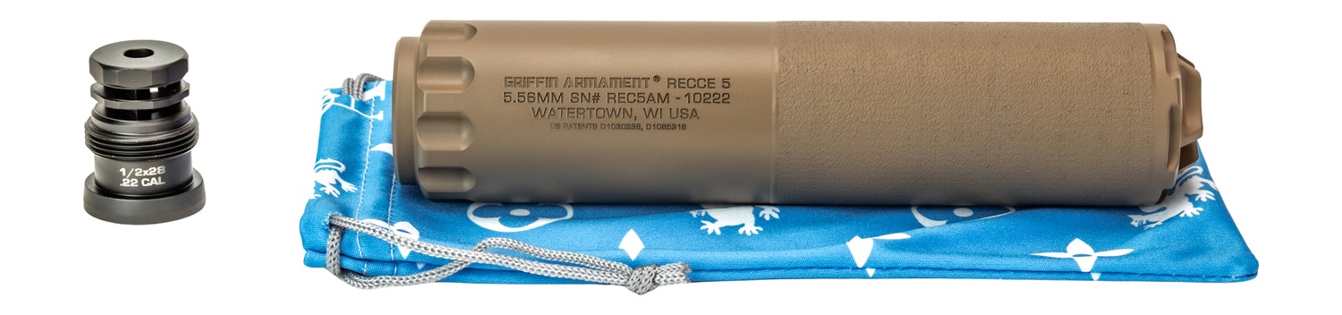 Griffin Armament RECCE 5 FDE Suppressor for 5.56 NATO