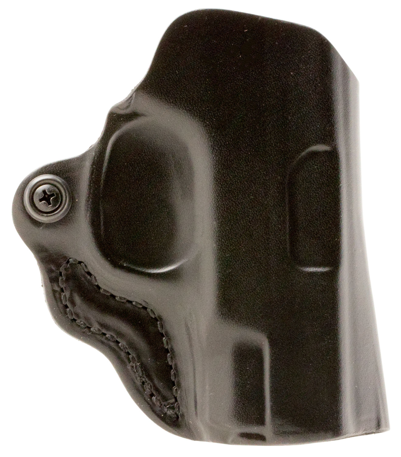 DeSantis Gunhide 019BA8BZ0 Mini Scabbard OWB Black Leather Compatible w/Glock 43, Belt Slide Mount, Right Hand