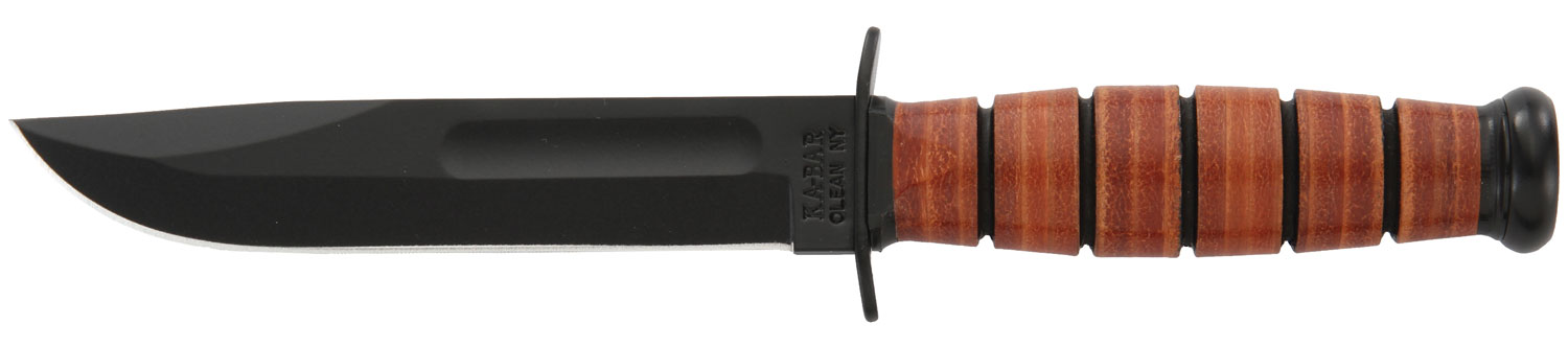 Ka-Bar 1250 Short USMC Fixed Blade Knife with Sheath