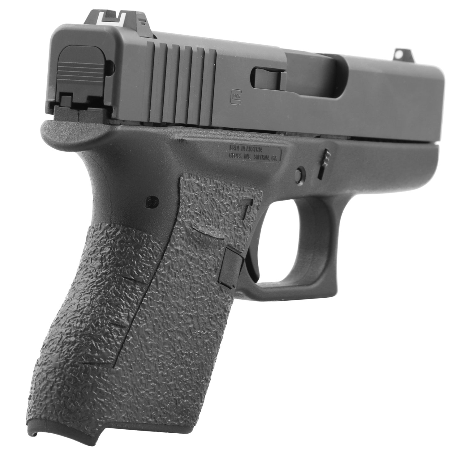 Talon Grips 100R Adhesive Grip Compatible w/Glock 43, Black Textured Rubber