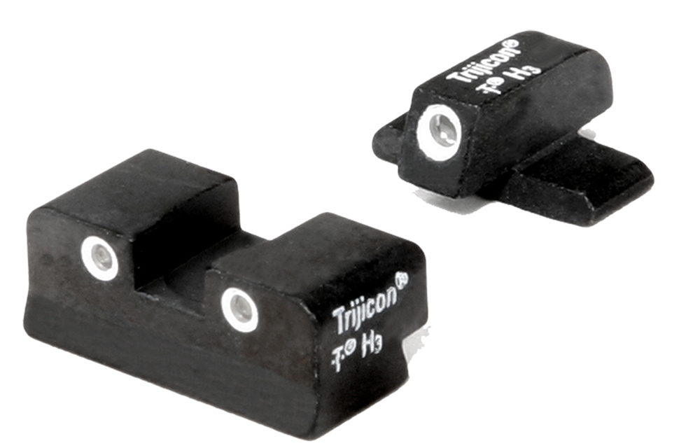 Trijicon 600448 Bright & Tough Night Sights Green/Tritium White Outline Front Sight-Green/Tritium White Outline Rear Sight Sig Sauer P225/P226/P228 #8 Front/#8 Rear