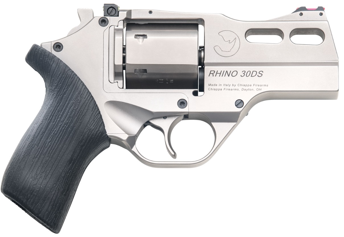 Chiappa Rhino 30DS 10mm Nickel Revolver - 3" Barrel