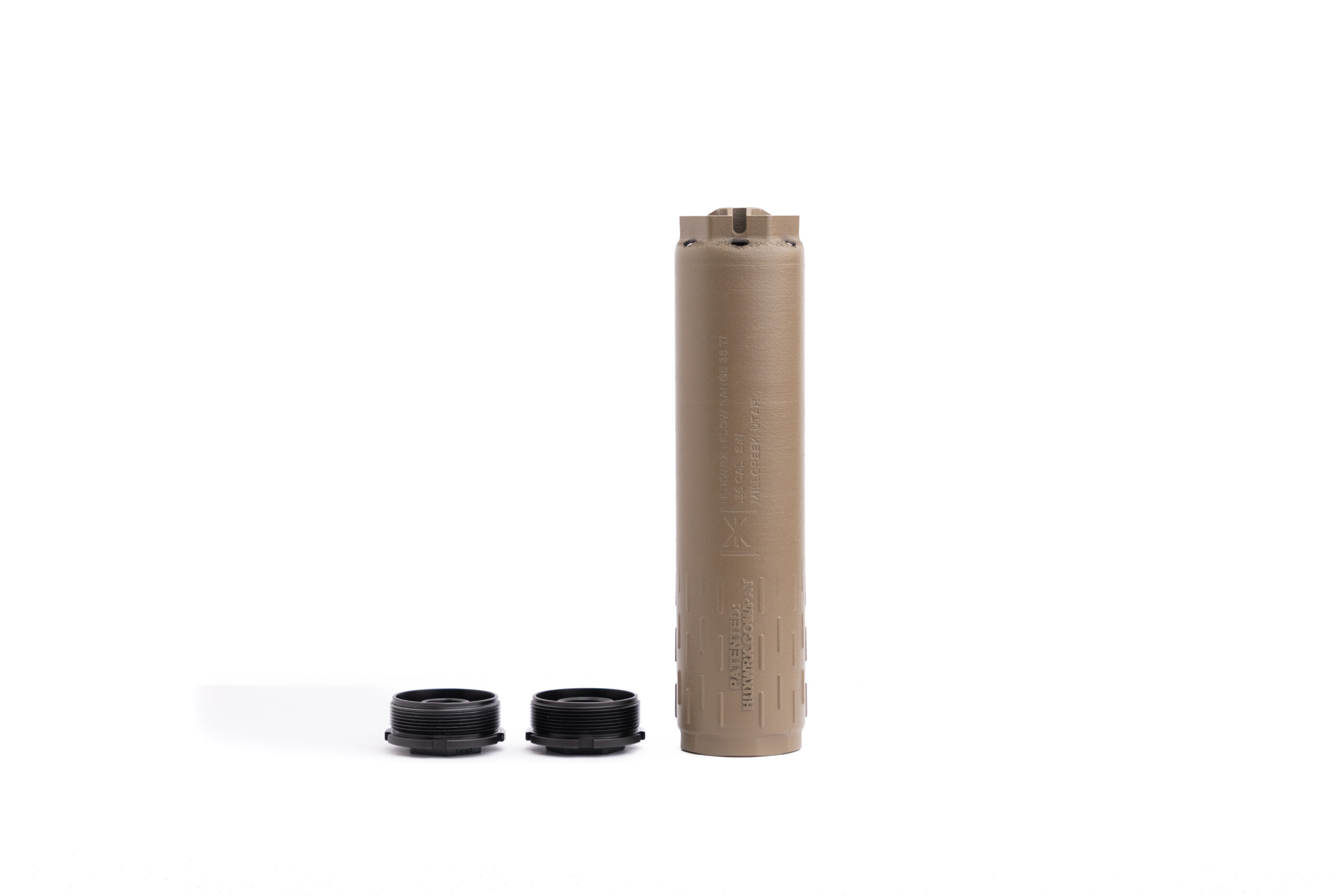 Huxwrx Flow Range 36 Ti Silencer - Flat Dark Earth