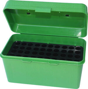 MTM Case-Gard Deluxe 50-Round Rifle Ammo Box - Green