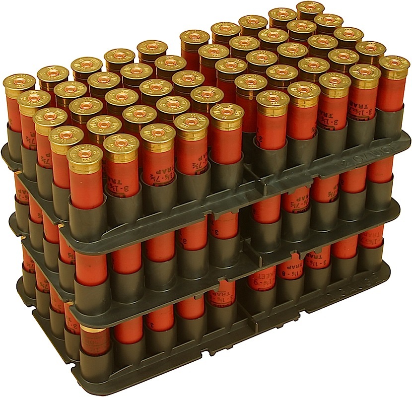 MTM Case-Gard ST2040 Shotshell Tray Black 20 Gauge Shotgun 50rd Polypropylene