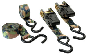 HME Camouflage Ratchet Tie Down Straps 4 Pack