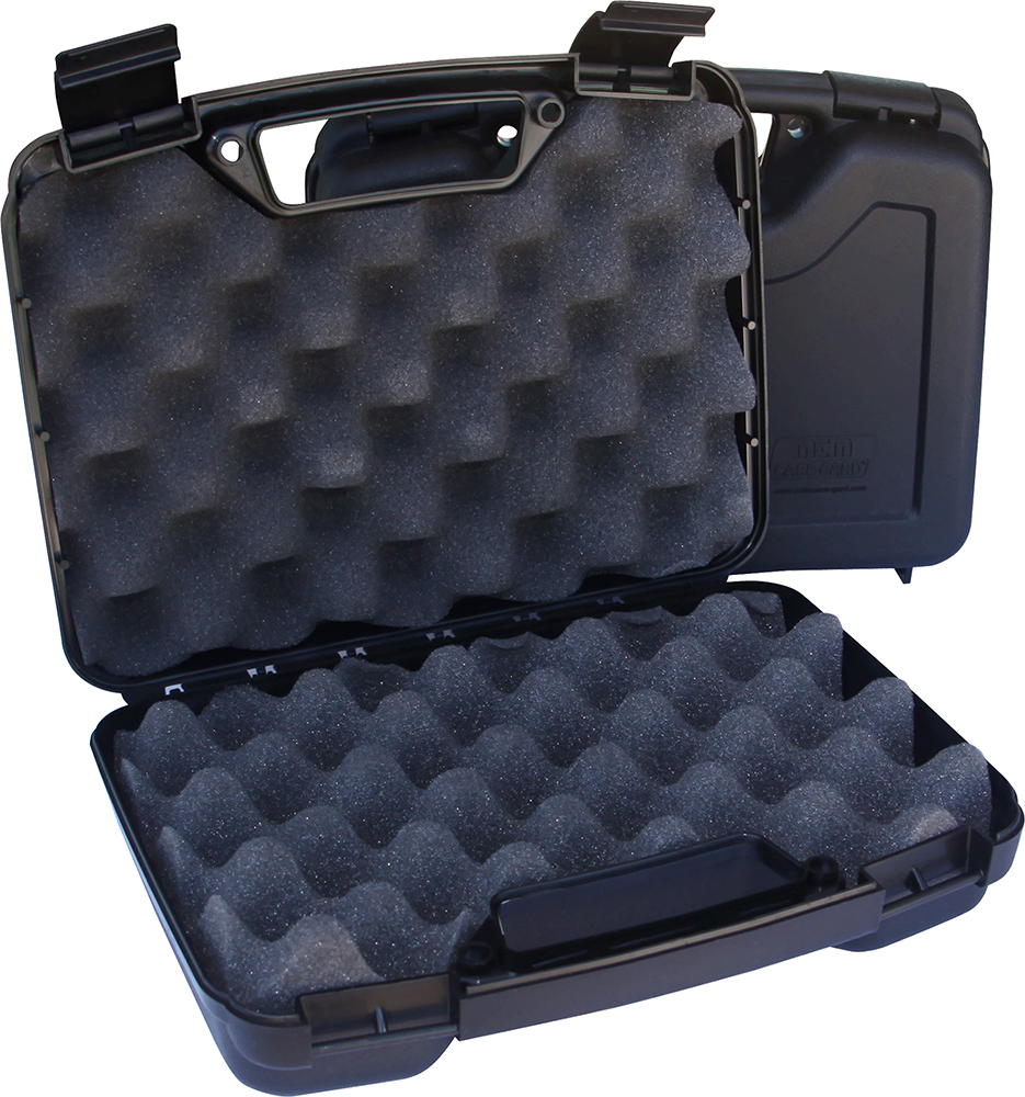 MTM SS-2500 Single Handgun Case - Black Polypropylene