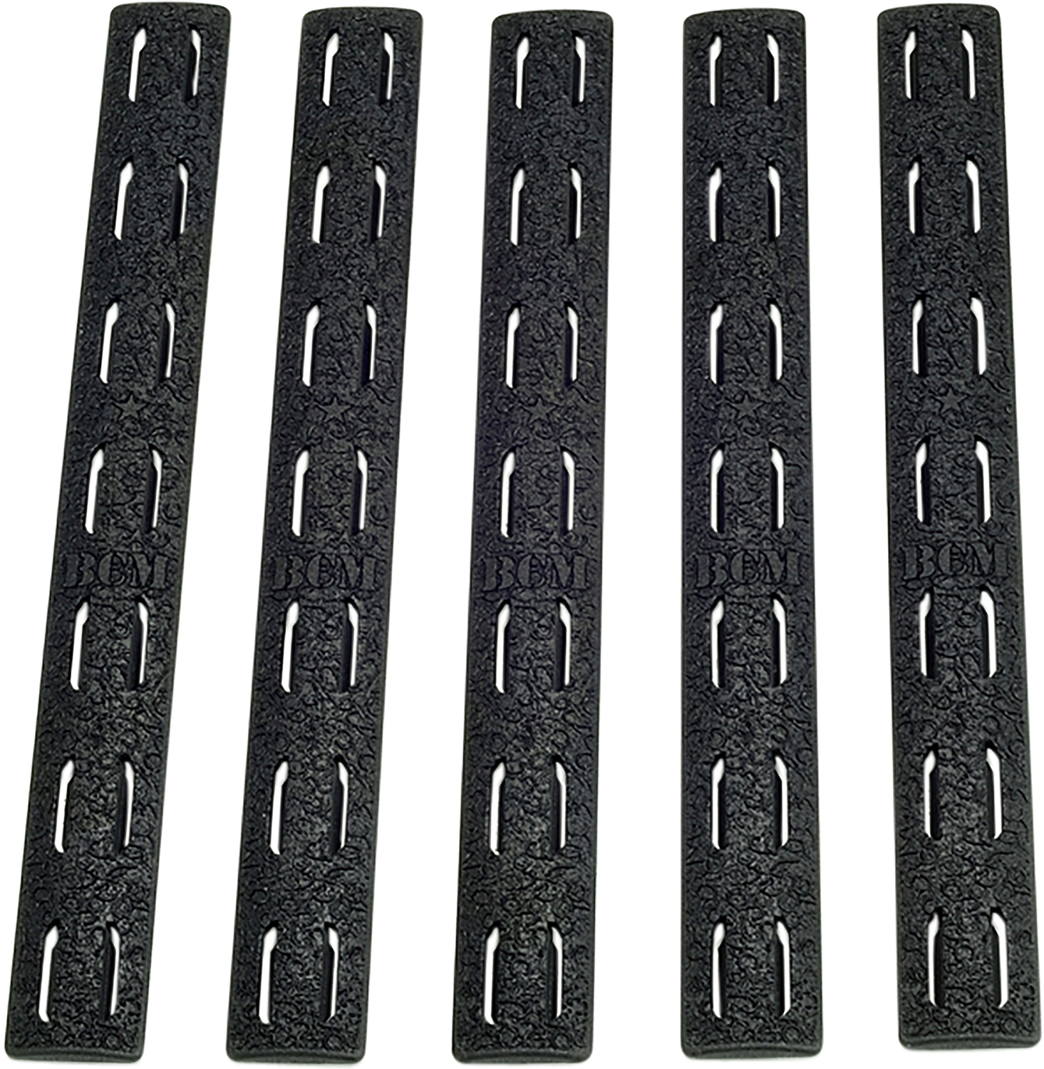 BCM KeyMod Rail Panel Kit Black Polymer 5 Pack