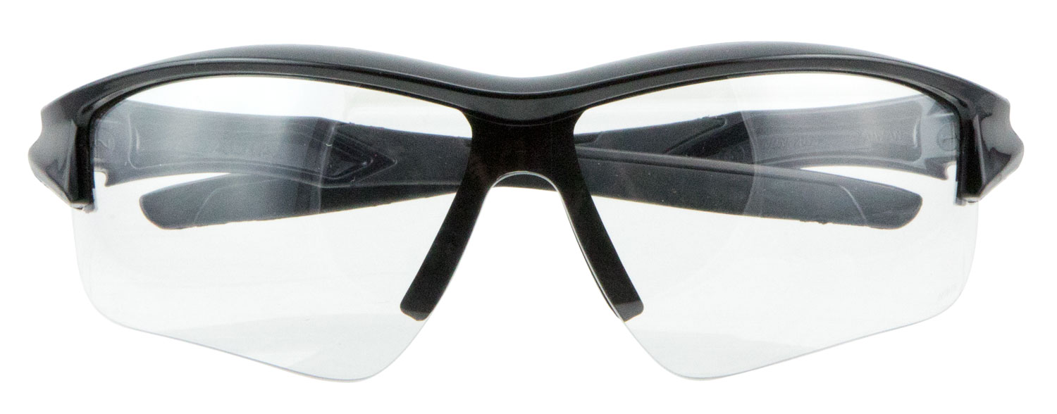 Howard Leight Acadia Shooting Glasses - Black/Clear