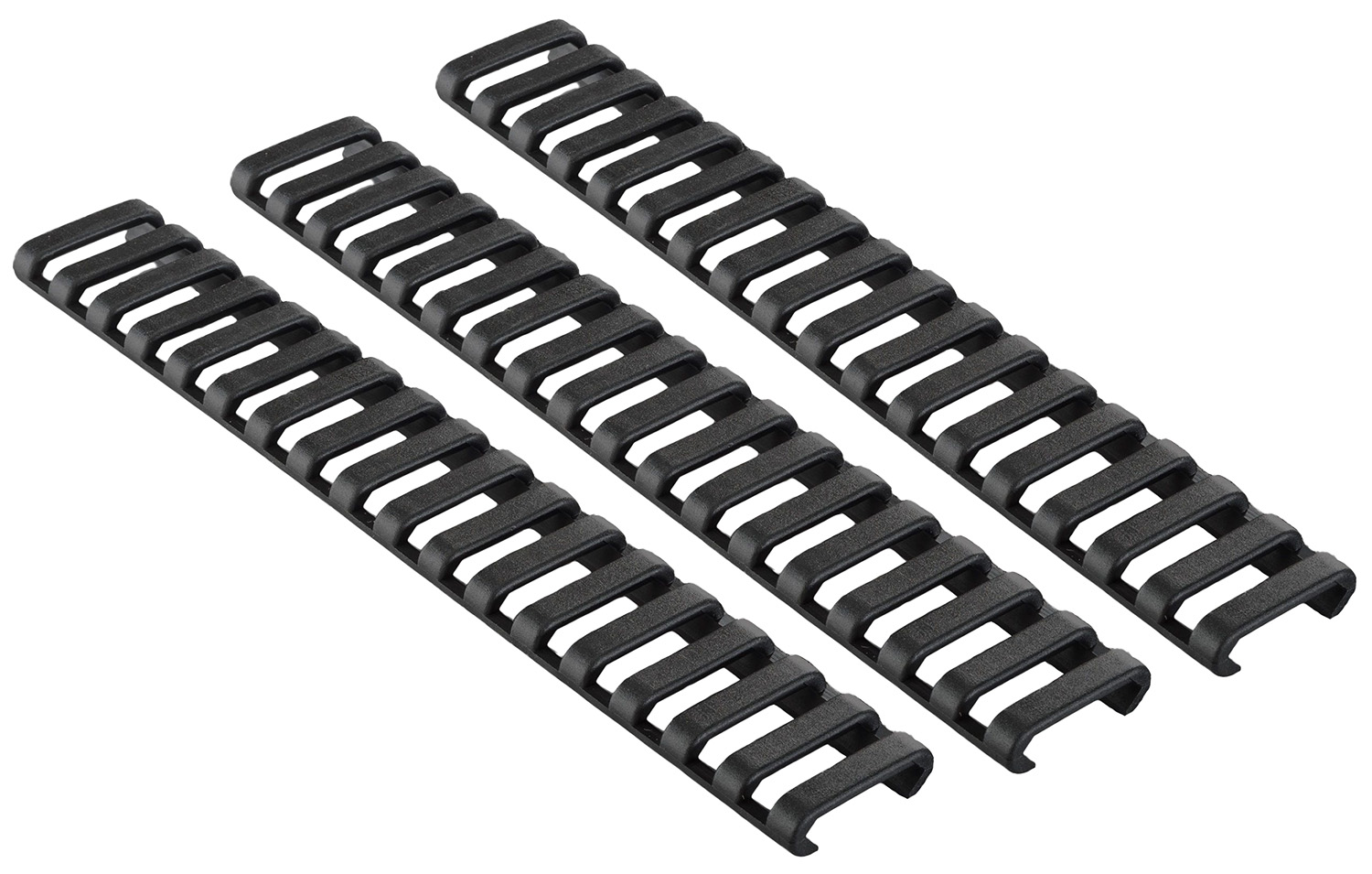Ergo Low-Pro Ladder Rail Covers 18 Slot Black 3 Pack