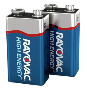 Rayovac 9V High Energy Alkaline Batteries - 2 Pack