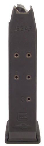 Glock G38 8rd .45 GAP Magazine Black Polymer