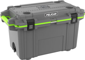 Pelican Elite 70 Quart Cooler - Dark Gray/Green