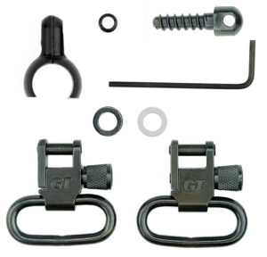 GrovTec GTSW43 Rifle Swivel Set - Black Steel