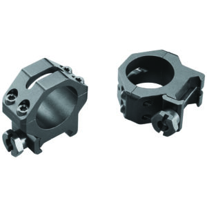Weaver 4-Hole Skeleton Scope Rings 1" Medium Black
