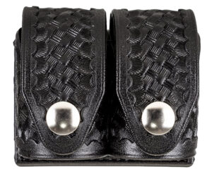 HKS 203BLBN SpeedLoader Case  Double Large Black Hytrel Belt Loop Belts 2.25" Wide