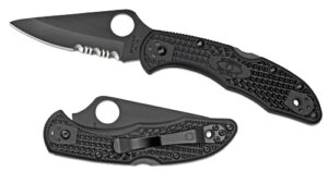 Spyderco Delica 4 Lightweight Part Serrated Knife