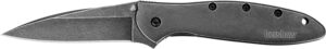 Kershaw Leek 1660BLKW 3" Folding Knife with Black DLC
