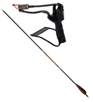 Marksman 3075 Marksman 3075 Pocket Hunter Slingshot Black Steel Frame Black Molded Handle