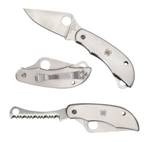 Spyderco ClipiTool Stainless Folding Knife with Opener