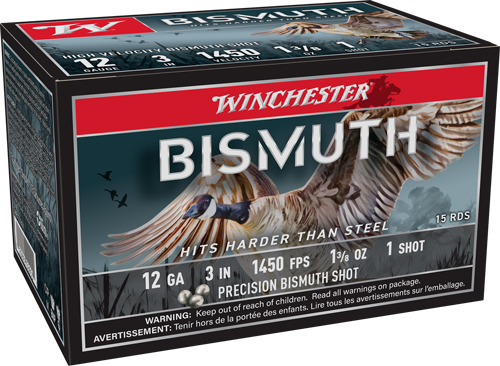 WINCHESTER BISMUTH 12GA 3" - 1-3/8OZ #1 15RD 10BX/CS
