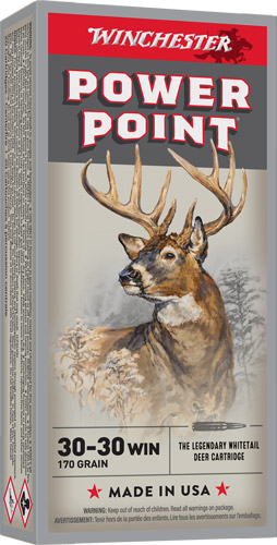 WINCHESTER SUPER-X 30-30 WIN - 170GR POWER POINT 20RD 10BX/CS