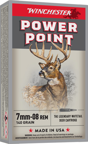 WINCHESTER SUPER-X 7MM-08 REM - 140GR POWER POINT 20RD 10BX/CS