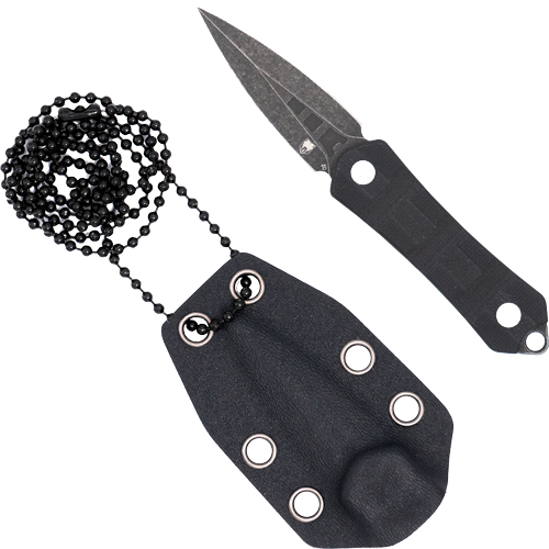 Cobratec Guardian Neck Knife - 1.9" D2 Stonewash Dagger