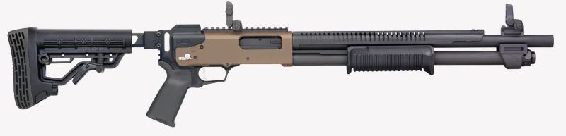 Mossberg 590R 12 Gauge Pump Action Shotgun - FDE