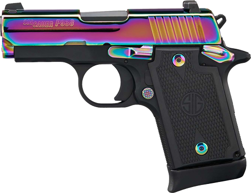 Sig Sauer P938 9mm Rainbow Titanium Pistol with Night Sights