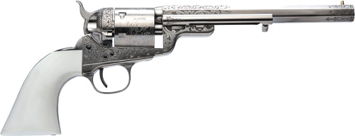 Cimarron 1851RM WB Hickok .38 Special Nickel Revolver