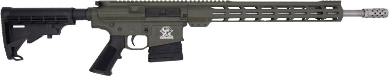 Great Lakes AR10 .308 Win Rifle - OD Green, 18" Barrel