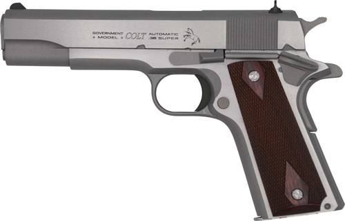 Colt Government 1911 .38 Super Auto Stainless Pistol