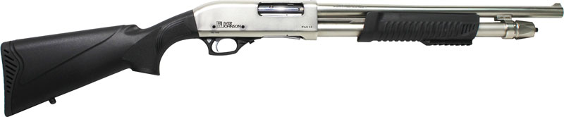 Iver Johnson 12GA Pump Shotgun 18" Nickel
