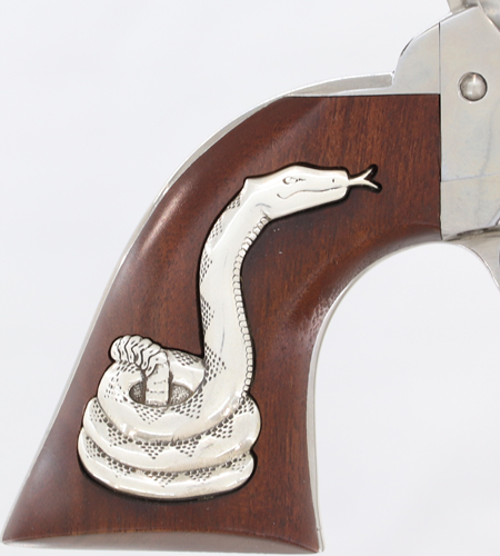 Cimarron Man with No Name .45LC Nickel Revolver 4.75"