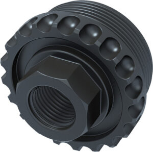 Lantac ADC 1/2-28 Direct Thread HUB Adaptor - Black